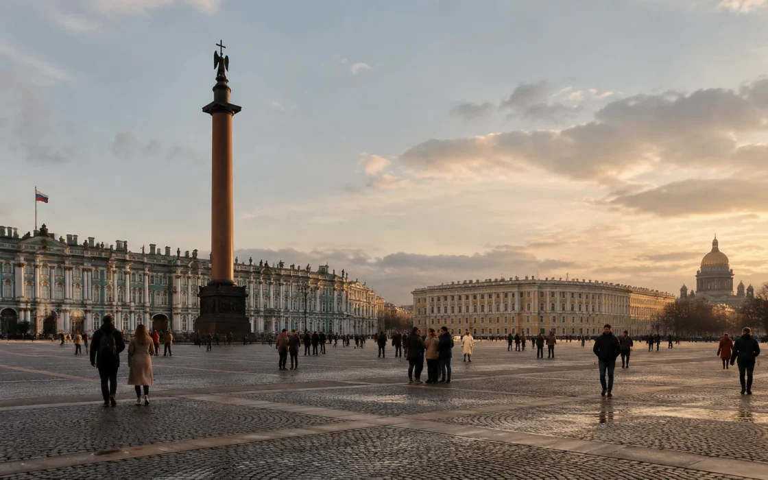 Дворцовая площадь и архитектура центра Петербурга