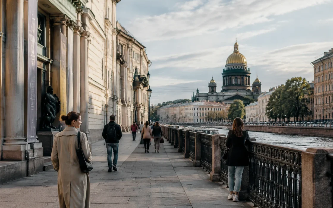 спокойная прогулка по центральному Петербургу