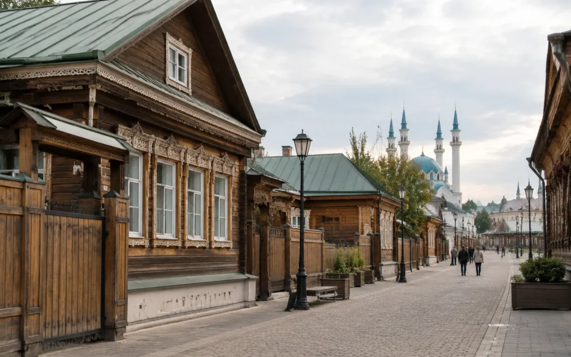 традиционная застройка комплекса Туган Авылым
