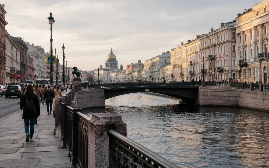 Аничков мост и продолжение прогулки по Невскому проспекту