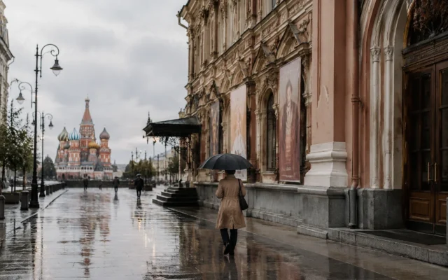 Прогулка по историческому центру города после дождя